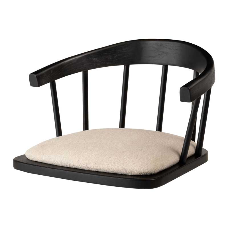 和モダンな曲線美フロアチェア｜くつろぎを彩る座椅子スタイル