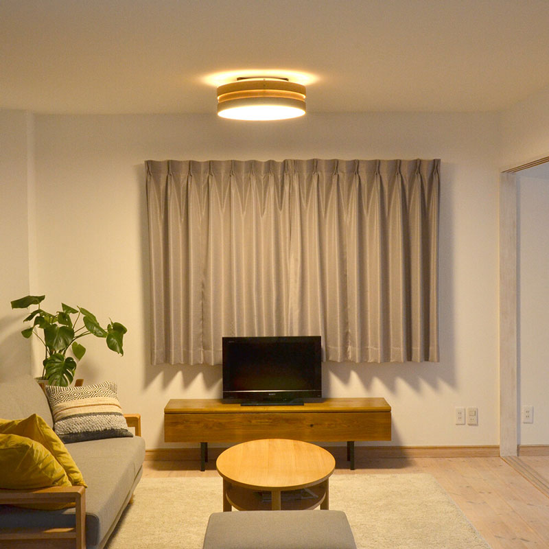 木の素材のLEDシーリングライト｜ナチュラルインテリア | インテリア