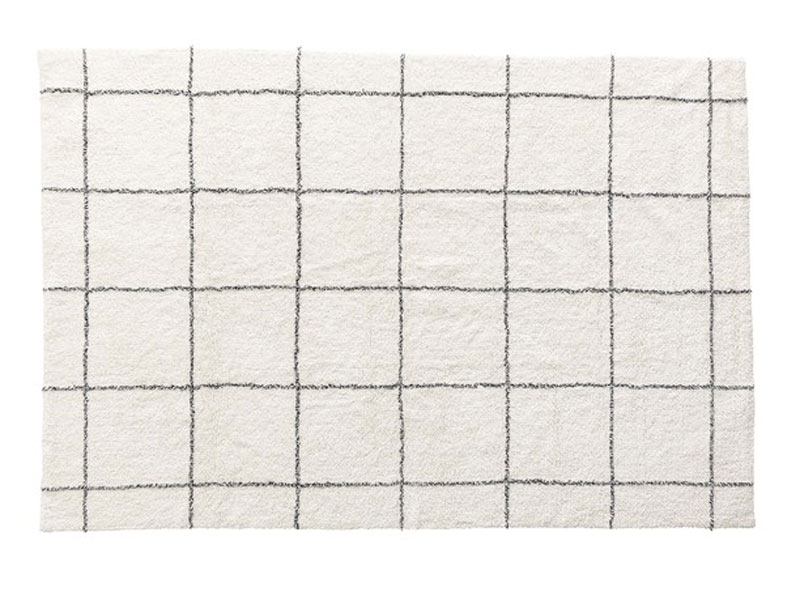 コットン生地のシンプルなラグ｜オールシーズンタイプ｜130*190cm