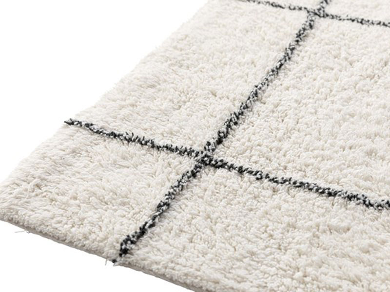 コットン生地のシンプルなラグ｜オールシーズンタイプ｜130*190cm