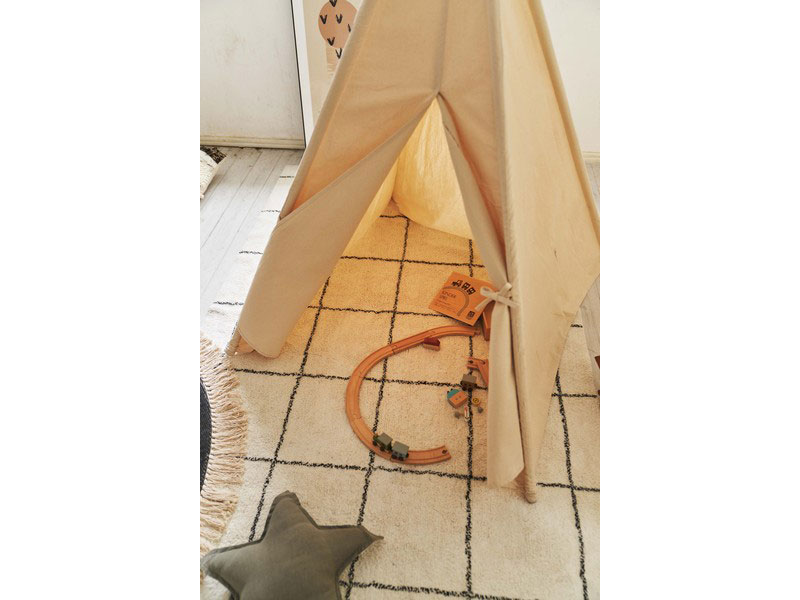 コットン生地のシンプルなラグ｜オールシーズンタイプ｜130*190cm