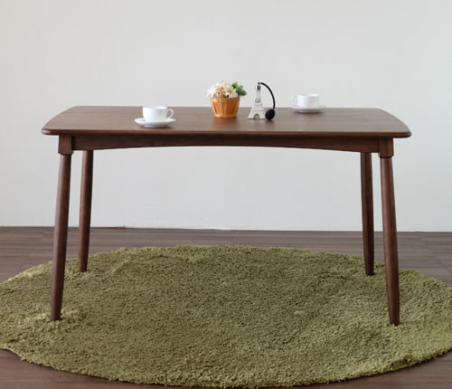 ダイニングテーブル ウォルナット材 WA【幅130cm】 おしゃれなインテリア