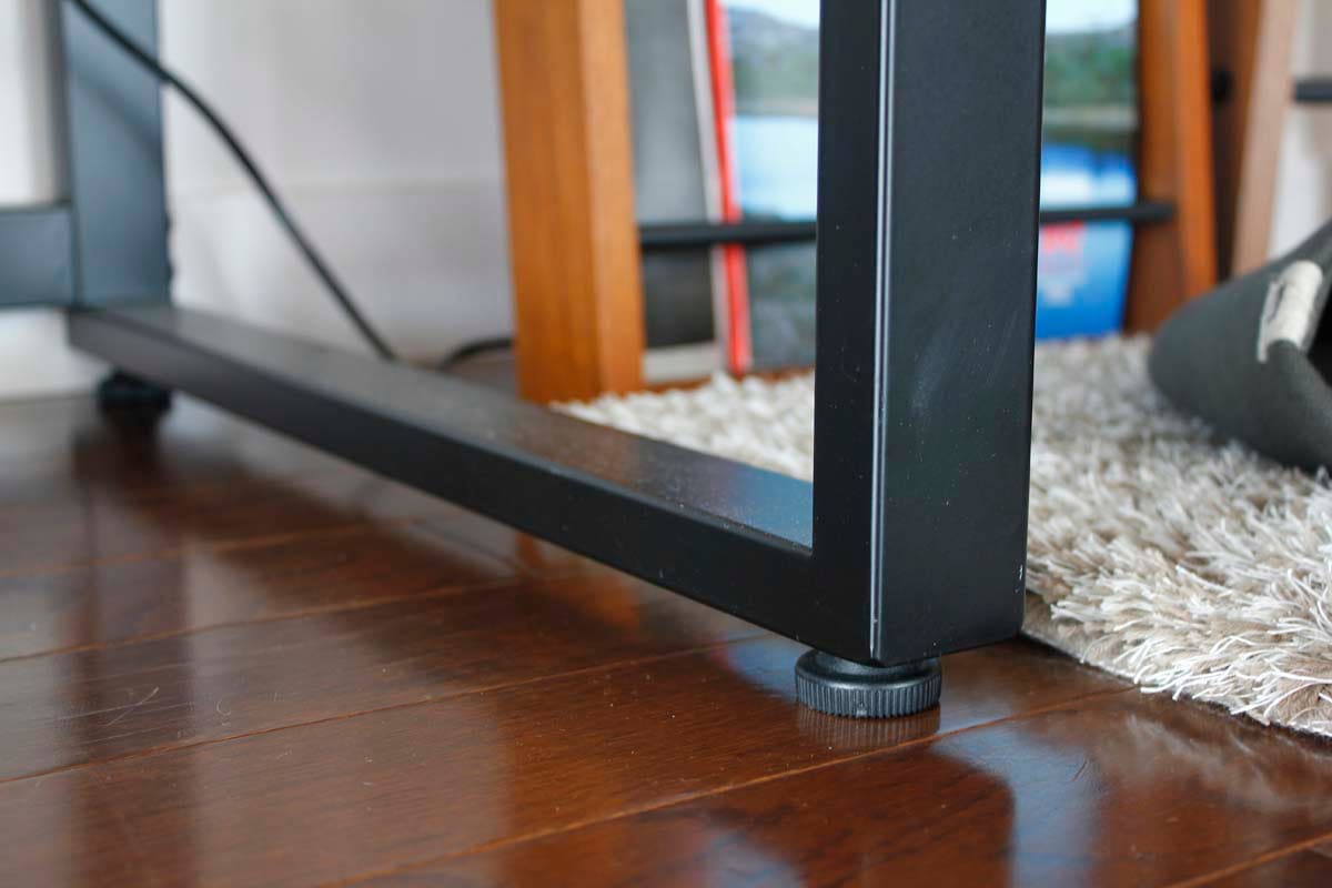 ウォルナットの書斎デスク｜幅120cm｜スチール脚のデスク