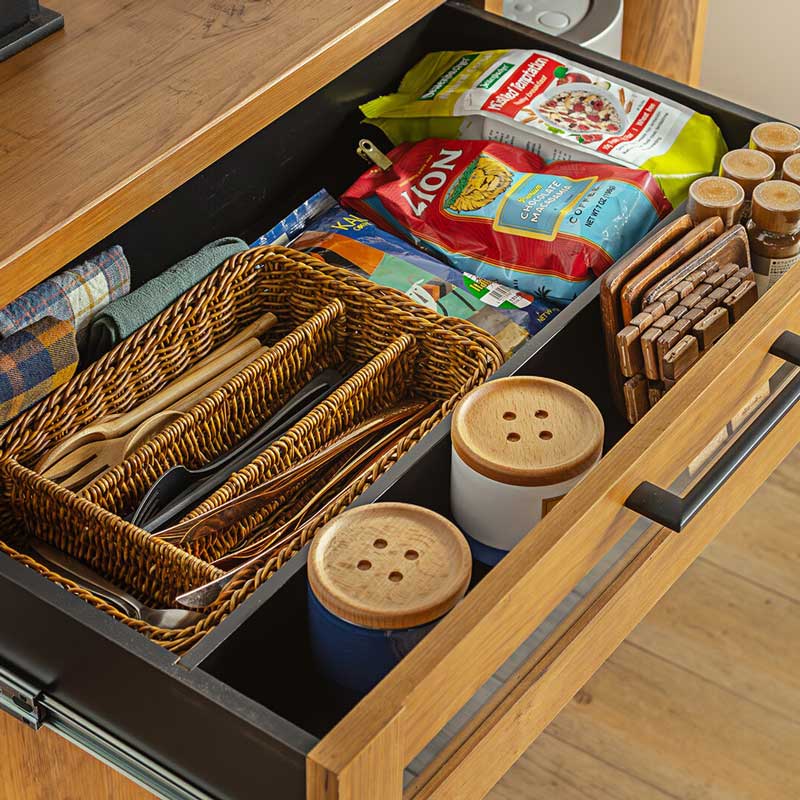 北欧ビンテージ風の温もり漂うキッチンカウンター｜幅105cm Nets