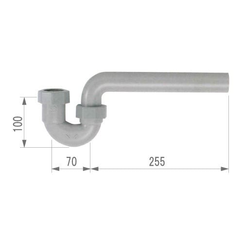 ディスポーザ オプション品 Ｐトラップ 壁排水用