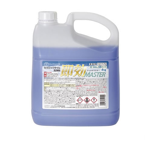 ミッケル化学株式会社 セラミックタイル洗浄剤即効MASTER 4kg×3