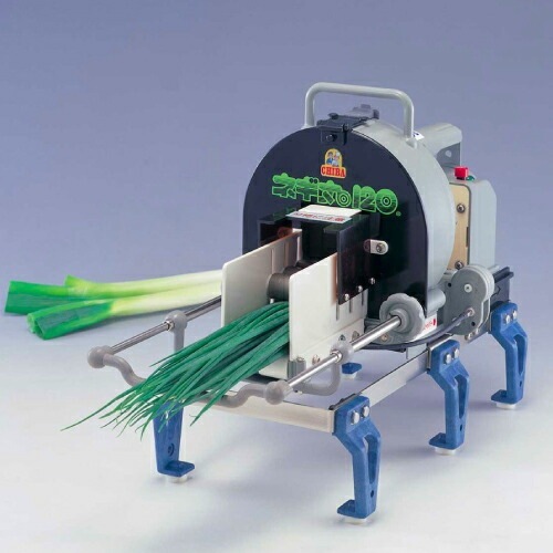 手動ネギ丸120 丸刃研磨機付き　千葉工業所製 電動ネギ丸120 千葉工業所 ネギ切り機