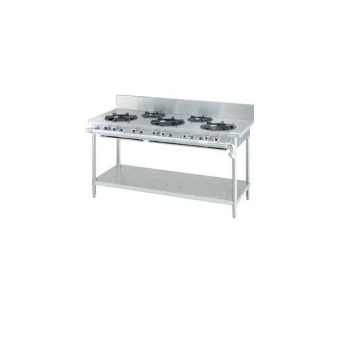 タニコー ガステーブル クランスシリーズ バックガード付 B-TGT-150A