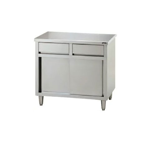 タニコー 引出付調理台 バックガードなし TXA-WCT-150ADNB