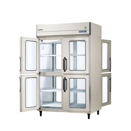 フクシマガリレイ タテ型 パススルー冷蔵庫 ガラス扉仕様 GPD-120RDX-G