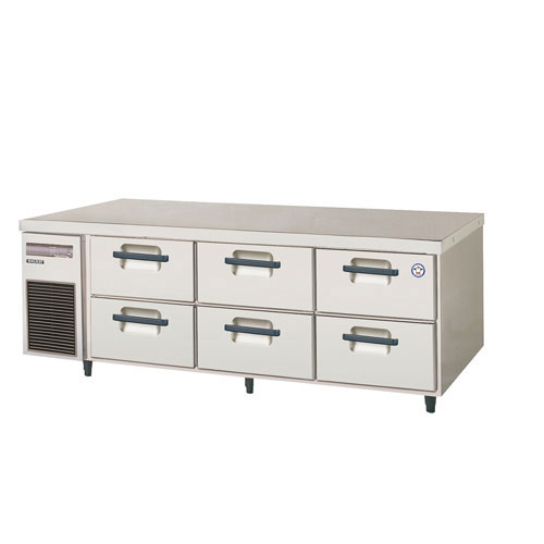 フクシマガリレイ ２段ドロワーテーブル冷蔵庫 LBW-160RM2