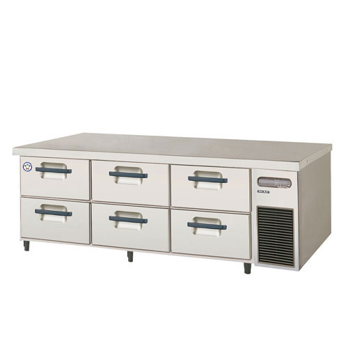 フクシマガリレイ ２段ドロワーテーブル冷蔵庫 LBW-160RM2-R 受注生産品