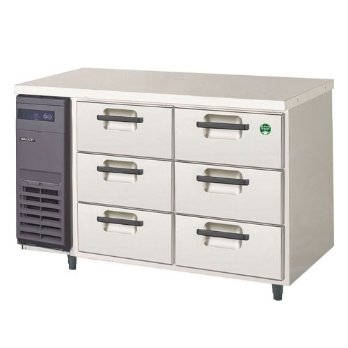 フクシマガリレイ ３段ドロワーテーブル冷凍庫 LDC-126FX ノンフロン 受注生産品