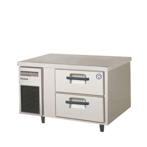 フクシマガリレイ ２段ドロワーテーブル冷凍庫 LBC-092FM2 受注生産品