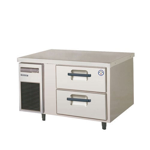 フクシマガリレイ ２段ドロワーテーブル冷凍庫 LBW-092FM2 受注生産品