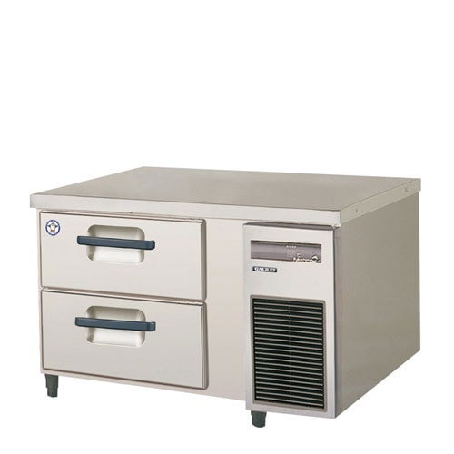 フクシマガリレイ ２段ドロワーテーブル冷凍庫 LBW-092FM2-R 受注生産品