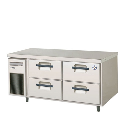 フクシマガリレイ ２段ドロワーテーブル冷凍庫 LBW-124FM2