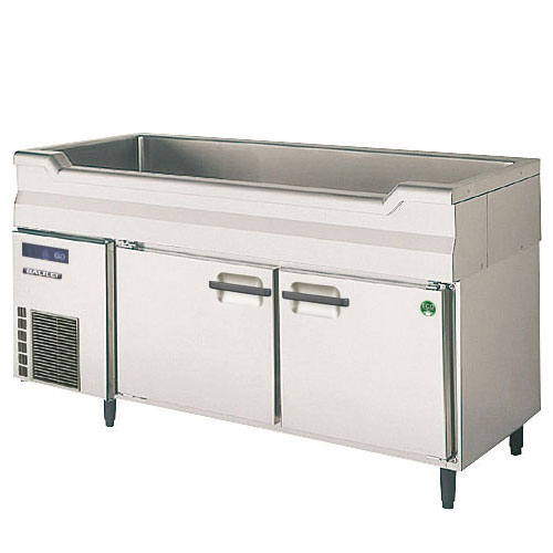 フクシマガリレイ 舟形シンク付コールドテーブル冷蔵庫 LNC-150RX-SC ノンフロン 受注生産品