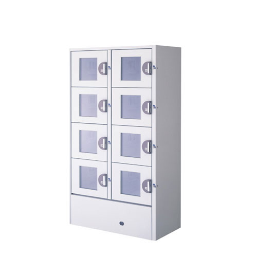 フクシマガリレイ コールドロッカー キー式 HPK-8R9-G ガラス扉