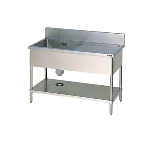 マルゼン 一槽シンク(バックガードなし) SUS304 BS1X-107N