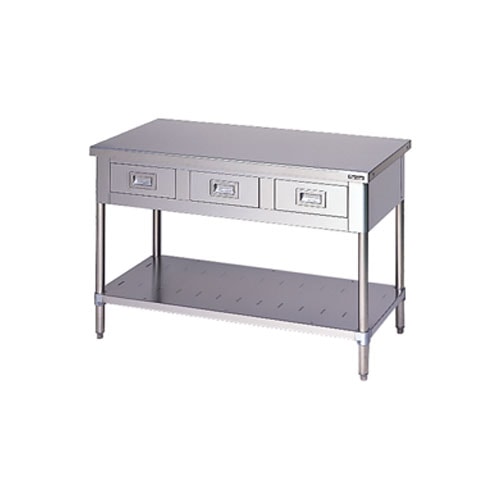 BWD-096T マルゼン 作業台・引出しスノコ板付（バックガードなし）