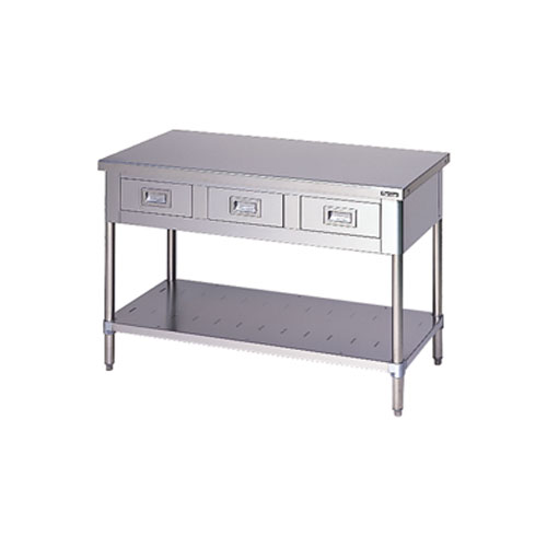 マルゼン 作業台 引出スノコ板付 バックガードなし BWD-127N