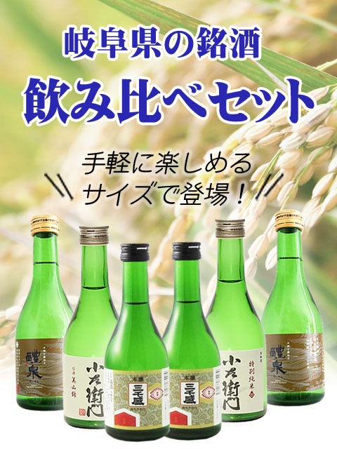 岐阜銘酒飲み比べセット300ml×6本セット 【 B 】 【 4126 】 【 送料