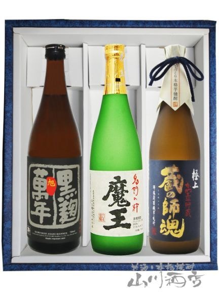 白玉醸造 - 本格焼酎　魔王　3本セット お一人様3セット限定】魔王・元老院・白玉の露 720ml 各1本