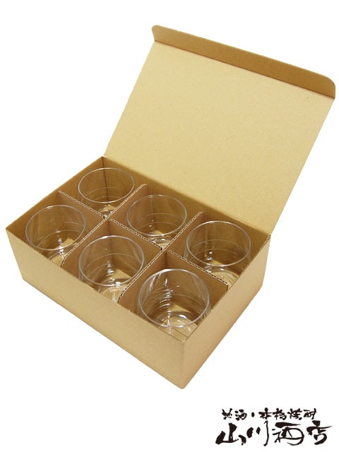 ※中島※　　 余市＆グラスセット SAKEグラスNEO6つセット ( ライン入り ) 【 3830 】 【 酒器