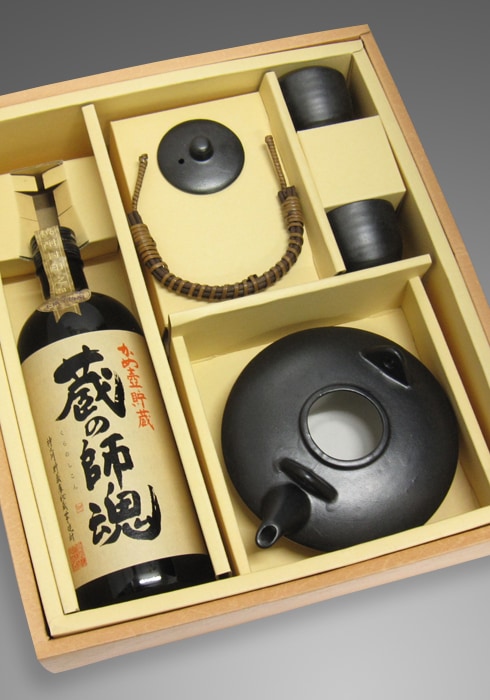 黒ジョカ+猪口2個+蔵の師魂 720ml 【 1412 】 【 黒ジョカセット 