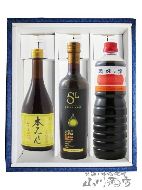 調味の素 1L＋熟成本みりん 500ml ＋オリーブオイル 456g 【 4460