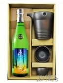 あたごのまつ 純米吟醸 ささら 720ml + 冷酒器 ゆらり セット【 5361 】【 酒器セット 】【 要冷蔵 】【 送料無料 】|日本酒|ギフトセット