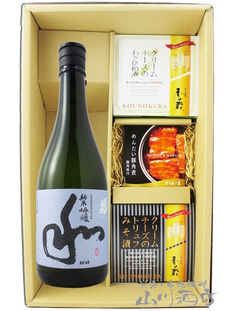 蓬莱泉 ( ほうらいせん ) 純米吟醸 和 ( わ ) 720ml + クリームチーズ2