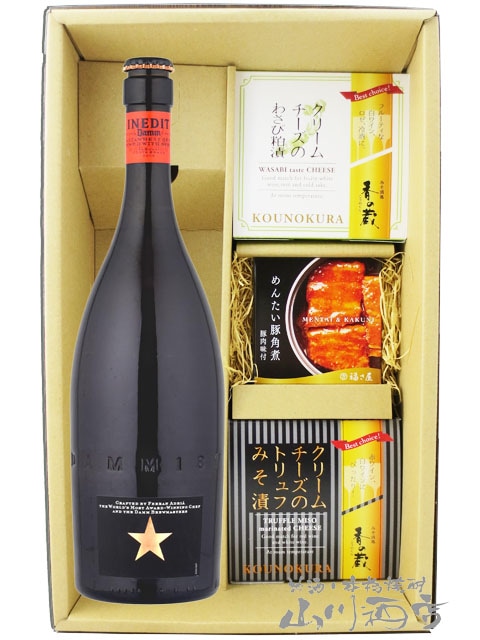 イネディット 750ml + クリームチーズ2種 + めんたい豚角煮セット