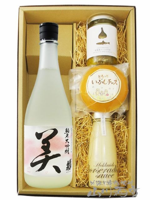 蓬莱泉 ( ほうらいせん ) 純米大吟醸 美 ( び ) 720ml + おつまみ3種