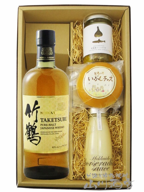 竹鶴 ピュアモルト 700ml + おつまみ3種セット【 8936 】【 送料無料