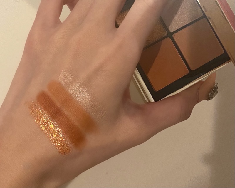 - nudie apricot -  ４色アイシャドウパレット 03