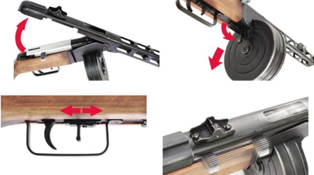 ハドソン PPsh41電動ガンTuned byネモトガン フレーム割れ有発射困難