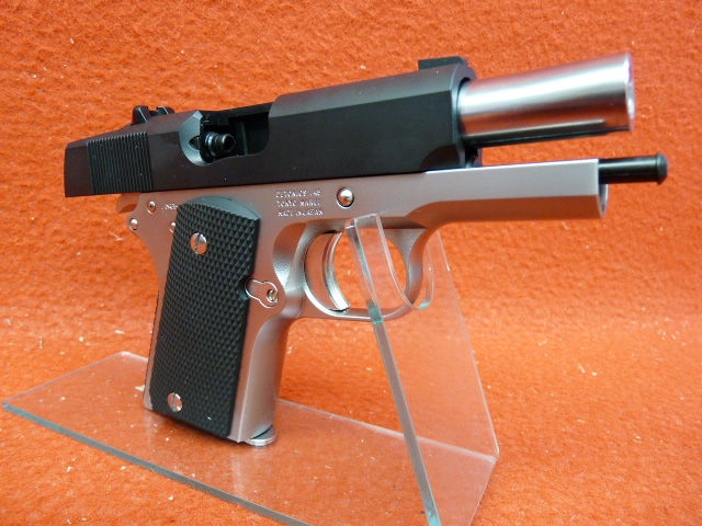 デトニクス.45コンバットマスター フレームシルバースライドブラック