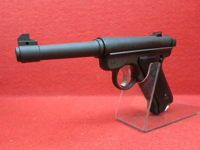マルシン 固定ガスガン スタームルガーmk1 マルシン・スタームルガーMk1ノーマルバレル ブラックHW 6mmBB