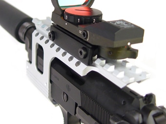 Laylax・M92F用マウントベース＆アンダーマウントベース サバゲー