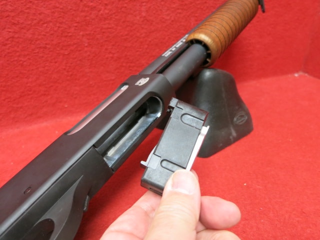 S&T レミントンM870ソードオフフェイクウッド エアーポンプアクション