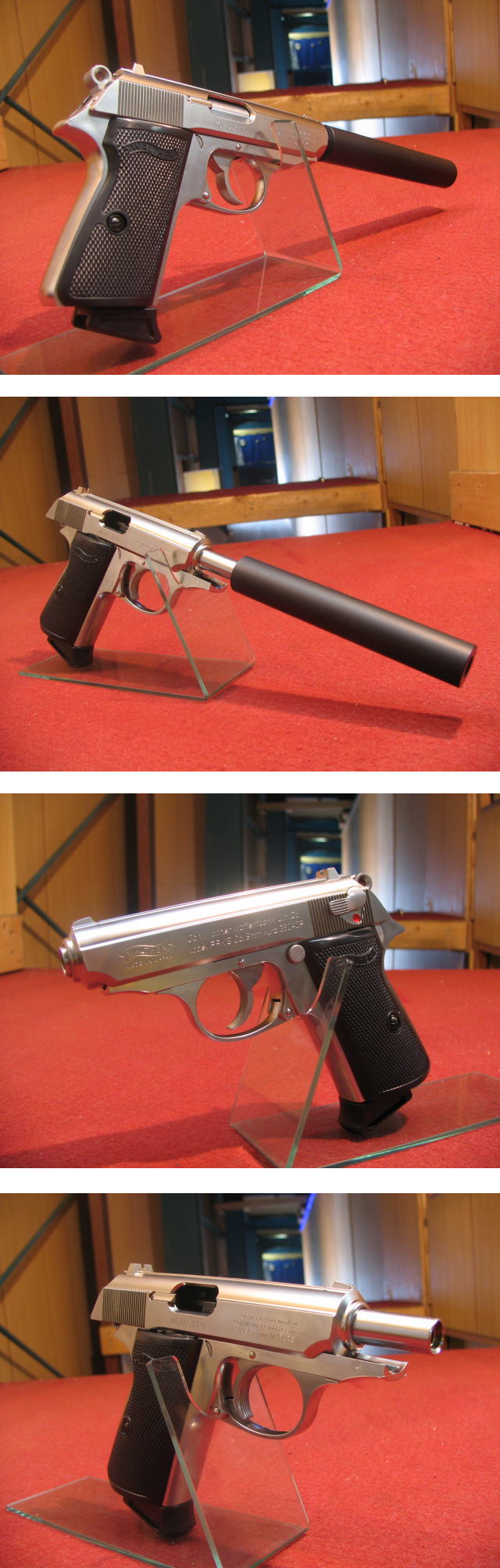 ムービープロップシリーズ・ワルサーPPK/Sシルバーモデル