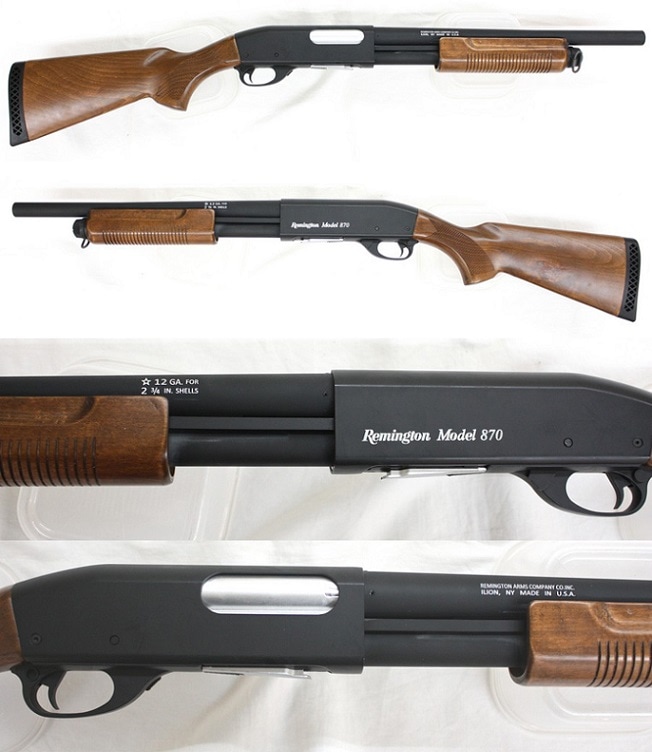 S&T レミントンM870ミディアム リアルウッド エアーポンプアクション