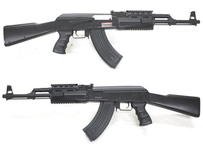 AK-47 エアガン ゼンマイマガジン付き (バッテリー付き) 東京マルイ AK47 スタンダード電動ガン ブラックAK マガジン