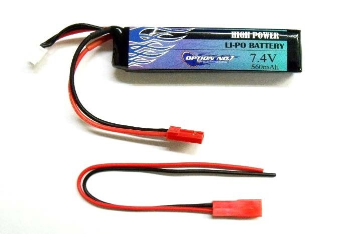 OPTION NO.1・MIRACLE POWER Li-Po 7.4V 1750mAh 40C（ミニS互換サイズ