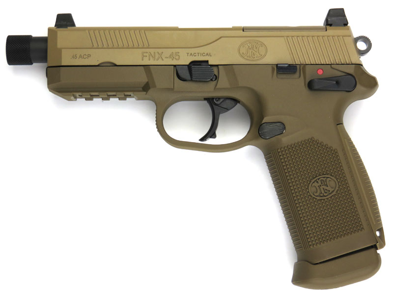 サイバーガン ガスブローバック FNX-45 Tactical Pistol FDE