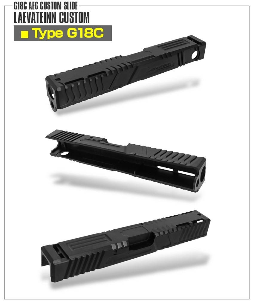 東京マルイ　電動ハンドガン用スライド　レーヴァテイン L.A.ホビーショップ / マルイ 電動ハンドガンG18C用カスタム