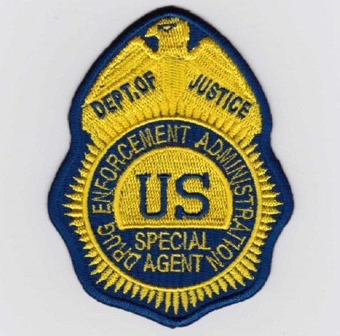 ポリスレプリカパッチ DEA SPECIAL AGENT Badge Patch イエロー