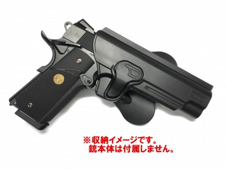 10％OFFクーポン＆送料無料】AMOMAX ポリマー ホルスター 1911用 BK